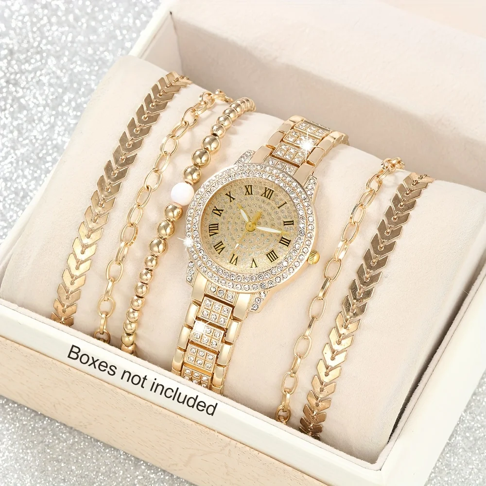 Luxury Watch Gift For Her - 6 pezzi/set orologio al quarzo con