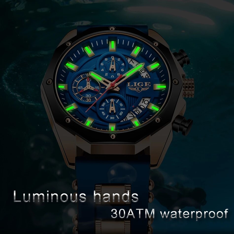 LIGE Moda Uomo Orologi Top Bra - Luxury Watch Maker recensione e prezzo